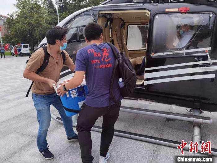 “通航+民航” 四个半小时完成从广州到上海的“心脏速递”