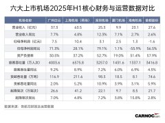 六大上市机场半年报出炉：国际业务分化复苏，枢纽地位再迎变局