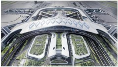 浦东机场T3航站楼首根“飞鸟柱”顺利开吊，将在航站楼内组成“飞鸟羽翼”造