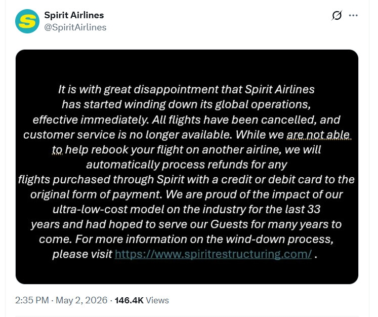 精神航空最新声明